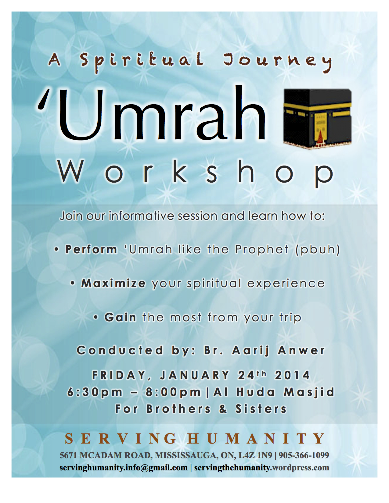 Umrah Workshop - Coming Friday!