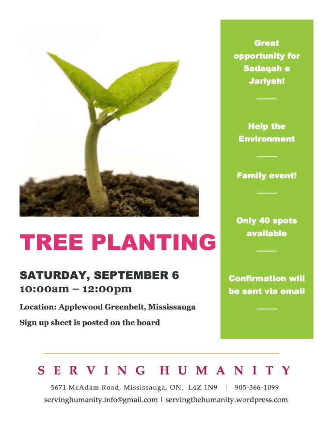 Tree Planting Flyer 2014